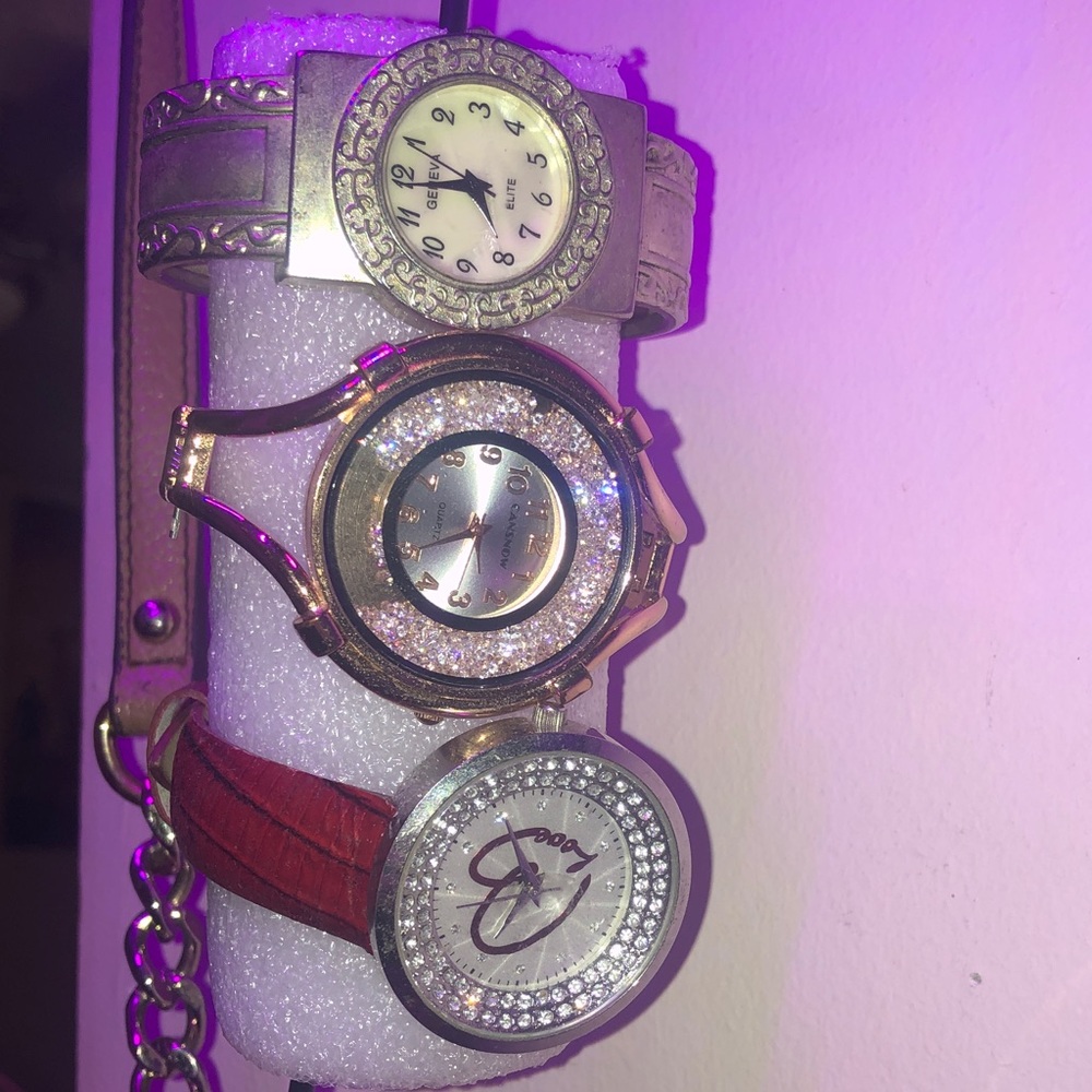 Elegant Silver and Gold Watches Set